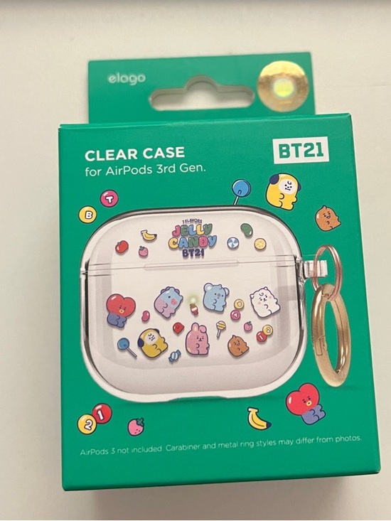 Other - BT21 Clear AirPods 3rd Gen Case - White with Colorful BT21 Characters *Brand new
